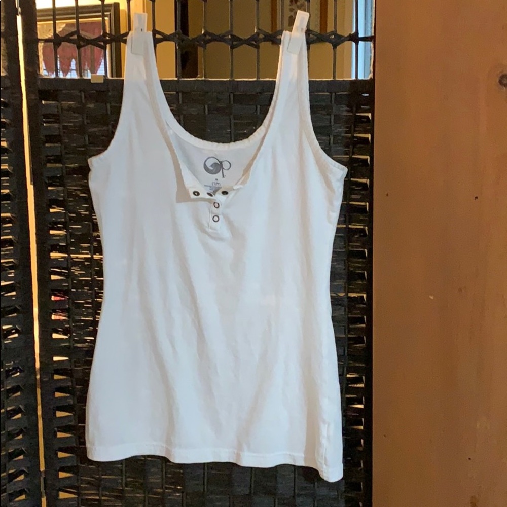 White cotton tank